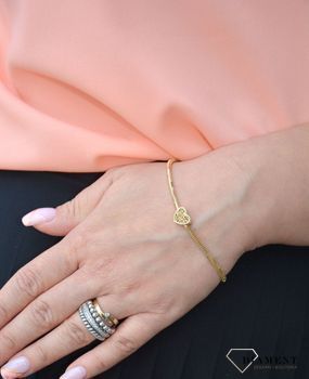 Złota zawieszka charms do bransoletki w kształcie serca ZA 6038. Modny charms do bransoletki. Ponadczasowa biżuteria w formie charmsów do bransoletki (3).JPG